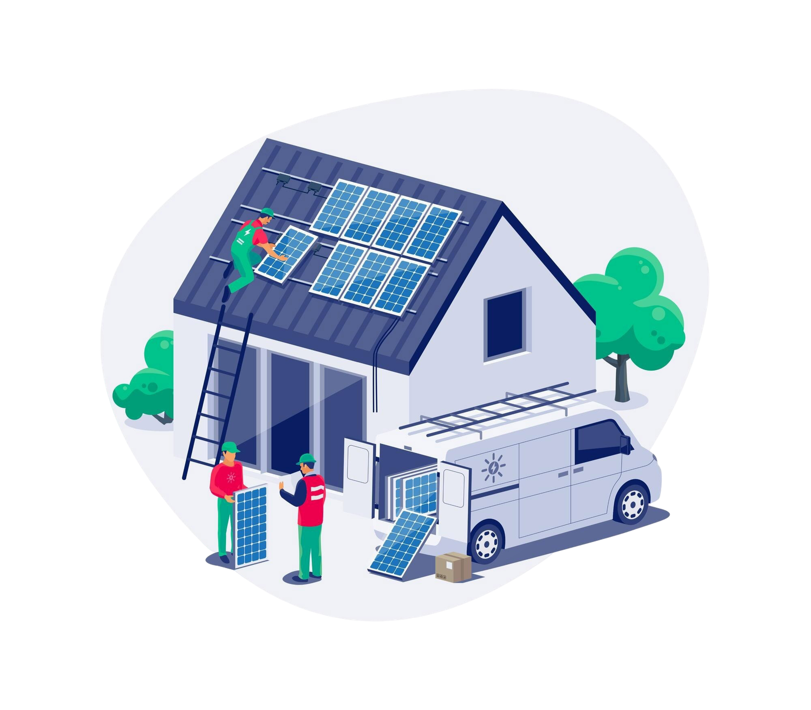 Home solar panel installation in Ekkaduthangal